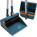 Hbala Broom and Dustpan Set – Telescopic Handle, Swivel Head, Foldable Storage